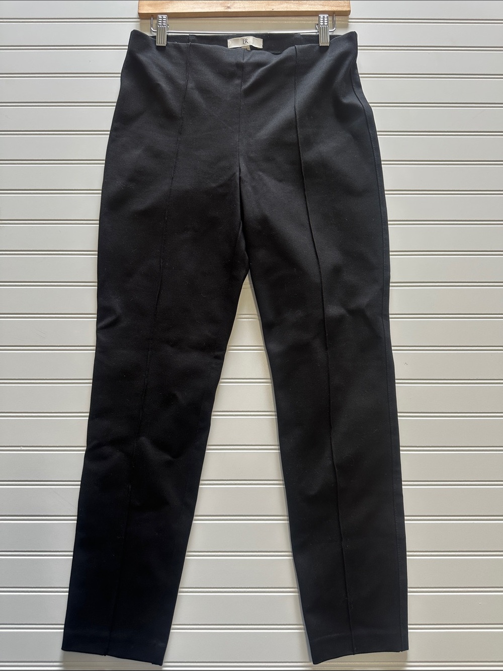 Banana Republic Black Slim Ankle Pants Women’s Medium Pull-On Stretch Career